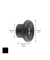 WAGNER design yourself Garderobenhaken DOT GH 0201 mit 1 Haken schwarz