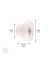 WAGNER design yourself Garderobenhaken DOT GH 0213 mit 1 Haken grau