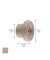WAGNER design yourself Garderobenhaken DOT GH 0221 mit 1 Haken taupe