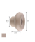 WAGNER design yourself Garderobenhaken DOT GH 0222 mit 1 Haken taupe