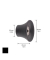 WAGNER design yourself Garderobenhaken TULIP GH 0301 mit 1 Haken schwarz