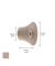 WAGNER design yourself Garderobenhaken TULIP GH 0321 mit 1 Haken taupe