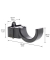 WAGNER design yourself Garderobenhaken WH 2097 mit 1 Haken schwarz
