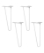 4 WAGNER design yourself HAIRPIN ST 8246 Tischbeine grau