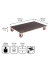 WAGNER design yourself Transportroller MAXGRIP Heavy Duty MM 1349 braun 80,0 x 120,0 x 18,0 cm bis 1000,0 kg