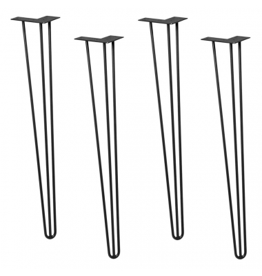 4 WAGNER design yourself HAIRPIN ST 8271 Tischbeine schwarz