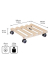 WAGNER design yourself Pflanzenroller GH 0438 Holz buche quadratisch 34,0 x 8,0 cm