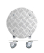 WAGNER design yourself Pflanzenroller GH 7005 Metall silber rund 30,0 x 7,5 cm
