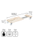 WAGNER design yourself Transportroller MM 1331 ausziehbar birke 59,0 - 86,0 x 29,0 x 11,0 cm bis 200,0 kg