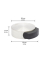 WAGNER design yourself EH 5111 Türstopper Zinkdruckguss, Kautschuk Ø 5,0 cm