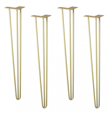 4 WAGNER design yourself HAIRPIN ST 8275 Tischbeine gold