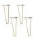 4 WAGNER design yourself HAIRPIN ST 8245 Tischbeine gold