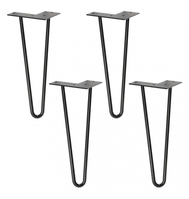 4 WAGNER design yourself HAIRPIN ST 8240 Tischbeine schwarz