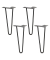 4 WAGNER design yourself HAIRPIN ST 8240 Tischbeine schwarz