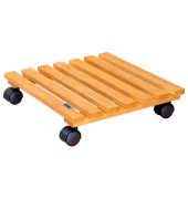 WAGNER design yourself Pflanzenroller NATURE GH 0835 Holz hellbraun quadratisch 35,0 x 8,0 cm