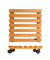 WAGNER design yourself Pflanzenroller NATURE GH 0835 Holz hellbraun quadratisch 35,0 x 8,0 cm