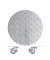 WAGNER design yourself Pflanzenroller GH 7002 Metall silber rund 38,0 x 7,5 cm
