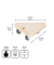 WAGNER design yourself Transportroller MM 1313 birke 14,0 x 14,0 x 4,3 cm bis 100,0 kg