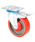 WAGNER design yourself Schwerlast-Lenkrolle RO 0225 rot