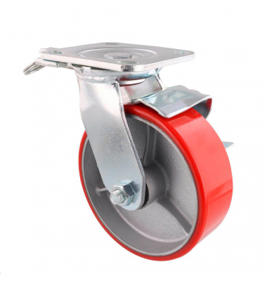 WAGNER design yourself Schwerlast-Lenkrolle RO 0115 rot