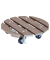 WAGNER design yourself Pflanzenroller WPC GH 0536 Kunststoff taupe rund 29,0 x 7,5 cm