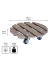 WAGNER design yourself Pflanzenroller WPC GH 0536 Kunststoff taupe rund 29,0 x 7,5 cm
