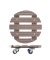 WAGNER design yourself Pflanzenroller WPC GH 0536 Kunststoff taupe rund 29,0 x 7,5 cm