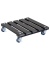 WAGNER design yourself Pflanzenroller WPC GH 0520 Kunststoff anthrazit quadratisch 29,0 x 7,5 cm