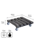 WAGNER design yourself Pflanzenroller WPC GH 0520 Kunststoff anthrazit quadratisch 29,0 x 7,5 cm