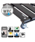 WAGNER design yourself Pflanzenroller WPC GH 0520 Kunststoff anthrazit quadratisch 29,0 x 7,5 cm