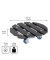 WAGNER design yourself Pflanzenroller WPC GH 0525 Kunststoff anthrazit rund 29,0 x 7,5 cm