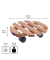 WAGNER design yourself Pflanzenroller COUNTRY GH 0183 Holz dunkelbraun rund 30,0 x 8,2 cm