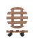 WAGNER design yourself Pflanzenroller COUNTRY GH 0183 Holz dunkelbraun rund 30,0 x 8,2 cm