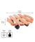 WAGNER design yourself Pflanzenroller COUNTRY GH 0182 Holz hellbraun rund 30,0 x 8,2 cm