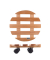 WAGNER design yourself Pflanzenroller COUNTRY GH 0182 Holz hellbraun rund 30,0 x 8,2 cm