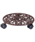 WAGNER design yourself Pflanzenroller ANTIK GH 0925 Metall dunkelbraun rund 29,0 x 6,5 cm