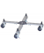 WAGNER design yourself Pflanzenroller SUNCITY GH 0827 Metall grau eckig 36,5 - 51,5 x 5,9 cm