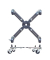 WAGNER design yourself Pflanzenroller SUNCITY GH 0827 Metall grau eckig 36,5 - 51,5 x 5,9 cm