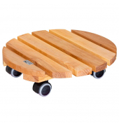 Pflanzenroller GH 0262 Holz hellbraun rund 34,0 x 8,0 cm