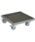 WAGNER design yourself Pflanzenroller GH 0716 Metall grau quadratisch 29,0 x 9,5 cm