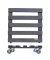 WAGNER design yourself Pflanzenroller GH 0412 Holz anthrazit quadratisch 38,0 x 9,5 cm