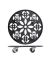 WAGNER design yourself Pflanzenroller GH 0936 Metall schwarz rund 30,0 x 5,5 cm