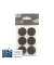 WAGNER design yourself EH 0128 Anti-Rutsch-Pads Stoff Ø 2,8 cm