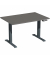 Schreibtisch Elevate Basic, elektrisch h&ouml;henverstellbar, 73-123cm (H), 120x80cm (BxT), rechteckig, onyx / anthrazit