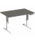 Schreibtisch Elevate Basic, elektrisch höhenverstellbar, 73-123cm (H), 120x80cm (BxT), rechteckig, onyx / weiß