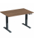 Schreibtisch Elevate Basic, elektrisch höhenverstellbar, 73-123cm (H), 120x80cm (BxT), rechteckig, nussbaum / anthrazit