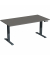 Schreibtisch Elevate Basic, elektrisch höhenverstellbar, 73-123cm (H), 160x80cm (BxT), rechteckig, onyx / anthrazit