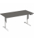 Schreibtisch Elevate Basic, elektrisch höhenverstellbar, 73-123cm (H), 160x80cm (BxT), rechteckig, onyx / weiß