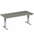Schreibtisch Elevate Basic, elektrisch h&ouml;henverstellbar, 73-123cm (H), 180x80cm (BxT), rechteckig, onyx / silber