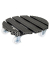 WAGNER design yourself Pflanzenroller WPC GH 0545 Kunststoff anthrazit rund 38,5 x 11,0 cm